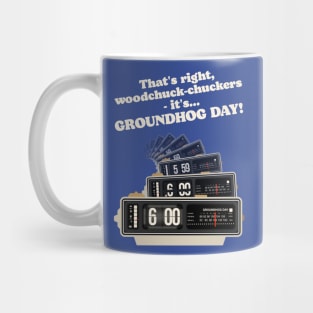 Woodchuck-chuckers! Groundhog Day Alarm Clock Mug